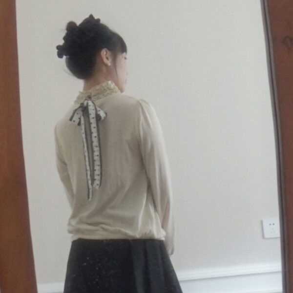 axes femme layers-upon-layers lotus-leaf collar top - 图片 4
