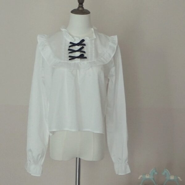 Dear my love long-sleeved blouse - 图片 6