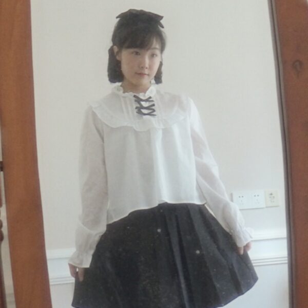 Dear my love long-sleeved blouse - 图片 3
