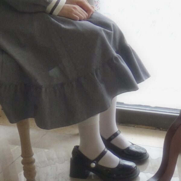 axes femme grey long sleeves dress - 图片 2