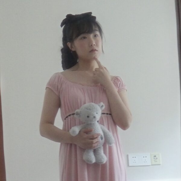 Japanese balletcore lotus pink ribbon dress - 图片 4