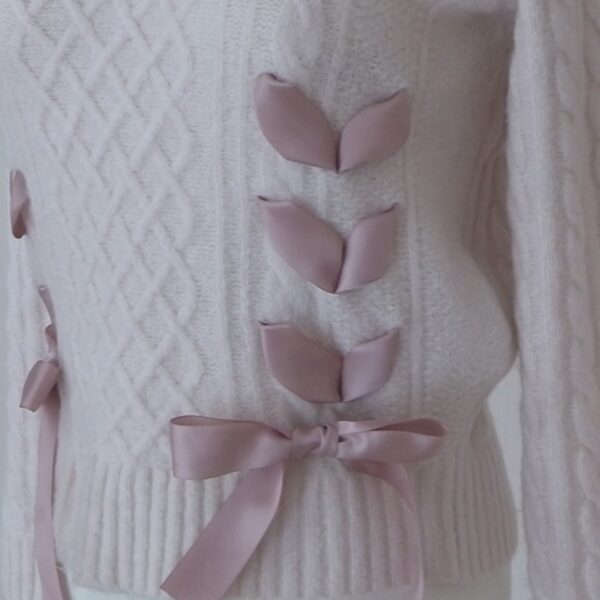 AnkRouge balletcore ribbon sweater - 图片 6