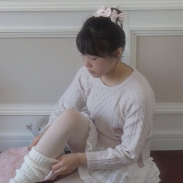 AnkRouge balletcore ribbon sweater - 图片 2