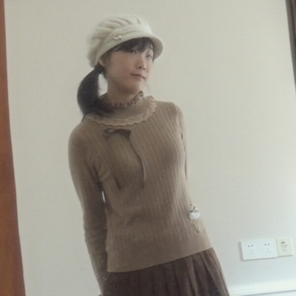 Remake axes femme balletcore mocha pattern patchwork knit - 图片 3