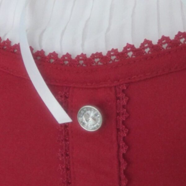 HEALTH KAREN Christmas New Year red balletcore top - 图片 7