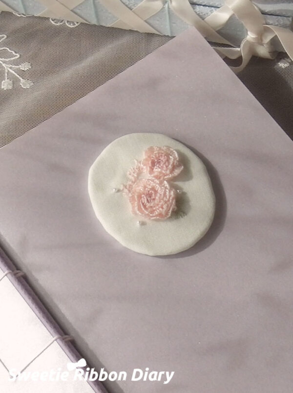 Ballet Rose Embroidered A5 Notebook/3 Inch Photo Card Album - 图片 8
