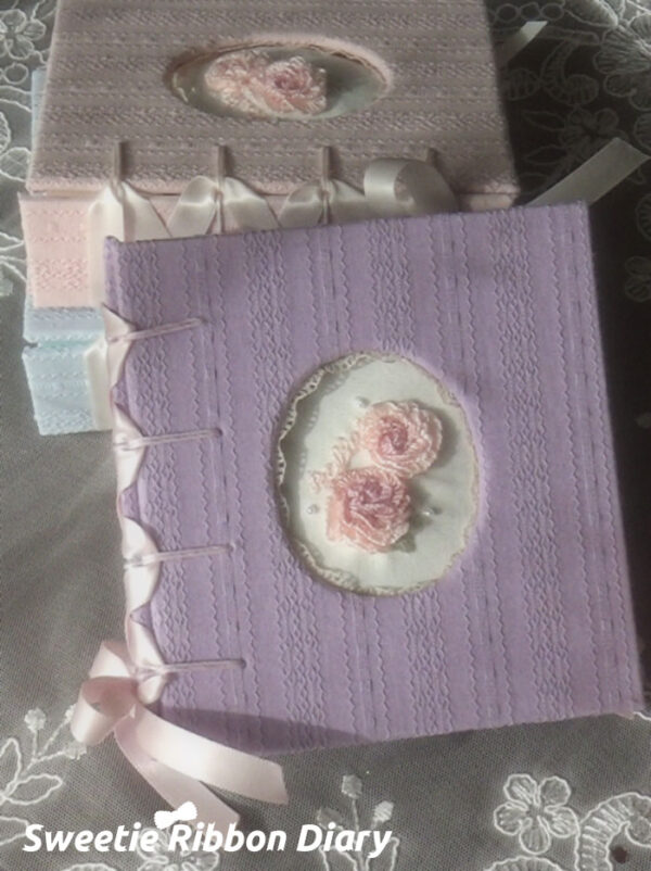 Ballet Rose Embroidered A5 Notebook/3 Inch Photo Card Album - 图片 12